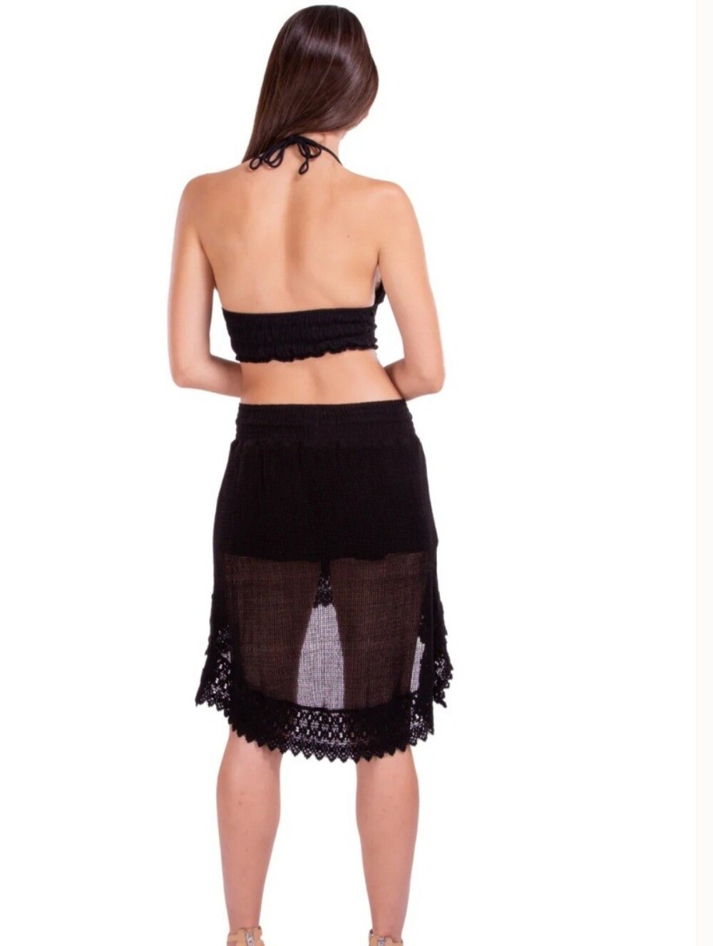 SEASPICE Jasmine' Crochet High Low Skirt Size M - Picture 12 of 12